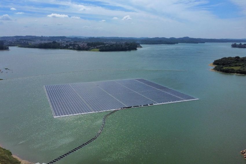 São Paulo inaugura usina de energia solar flutuante na represa Billings São Paulo inaugura usina de energia solar flutuante na represa Billings