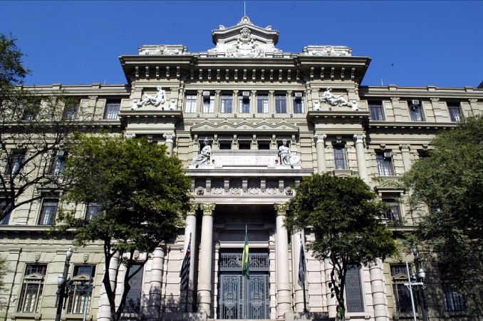 Palácio da Justiça, projetado pelo arquiteto Ramos de Azevedo