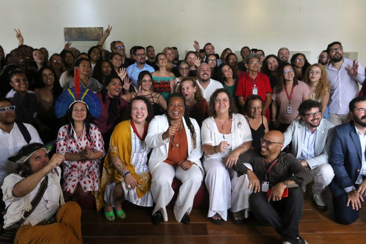Rio de Janeiro (RJ), 19/01/2023 - A ministra da Cultura, Margareth Menezes, participa  da celebração do aniversário de 15 anos do Instituto Brasileiro de Museus (Ibram), no Museu Histórico Nacional, região central da cidade. Foto: Tânia Rêgo/Agência Brasil