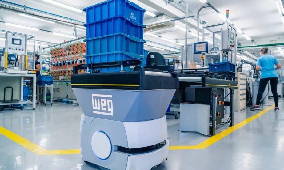 Foto de equipamento eletrônico da WEG (WEGE3)