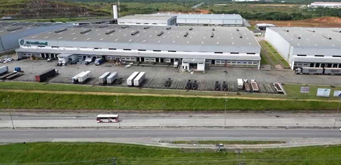 Centro de Distribuição Nordeste, localizado em Cabo de Santo Agostinho (PE), abrangendo uma área de 6.250 m². Imagem: Bluesun/Divulgação