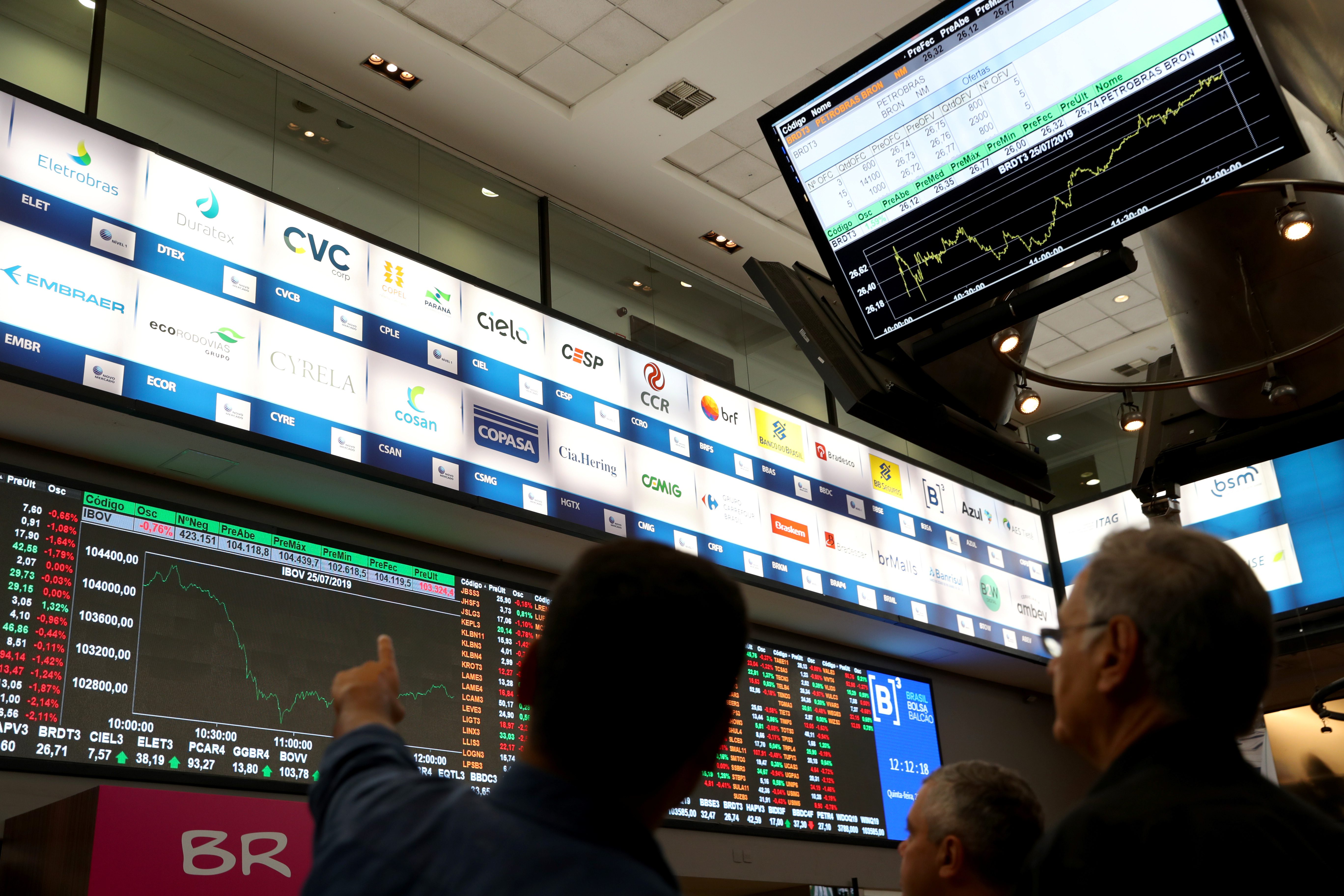 Ibovespa salta a 128 mil pontos com Vale subindo 4% e bancos avançando em bloco; dólar recua a R$ 5