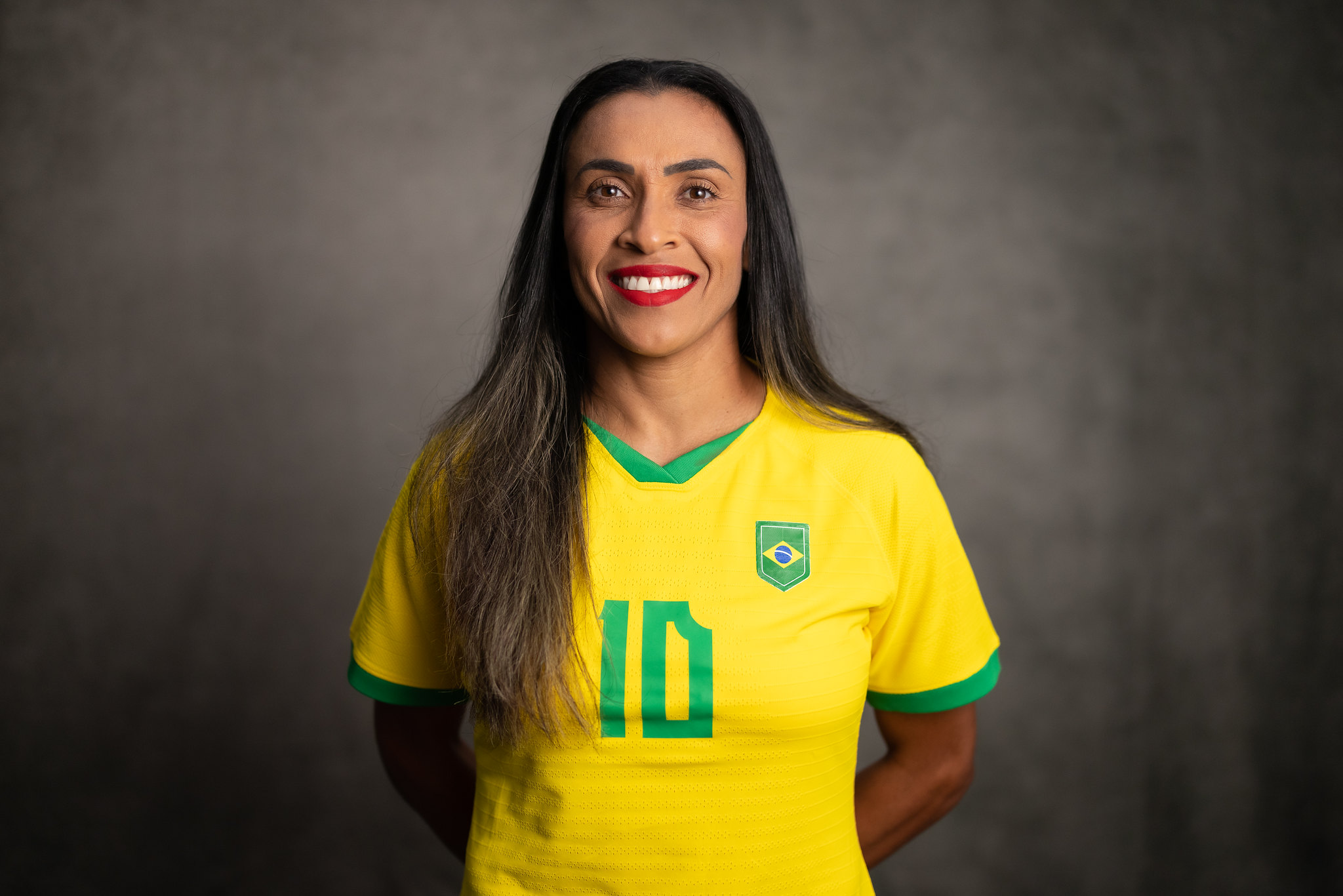Marta, jogadora de futebol femimino da seleção brasileira. Foto: Sam Robles/CBF