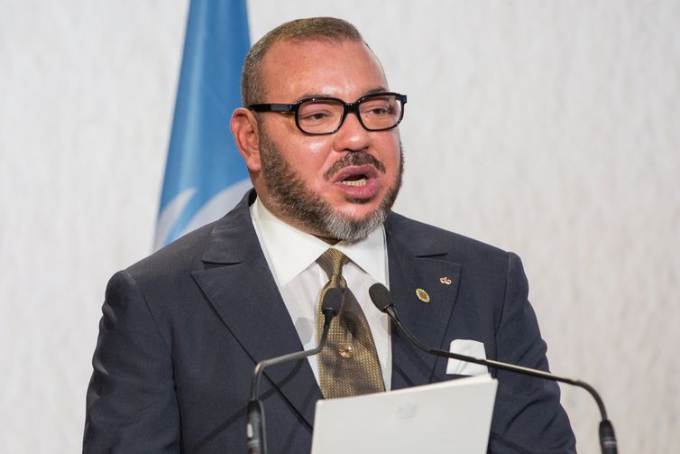 UNclimatechange/Divulgação Marrocos, 30/05/2025 - Rei do Marrocos, Mohammed VI. Foto: UNclimatechange/Divulgação