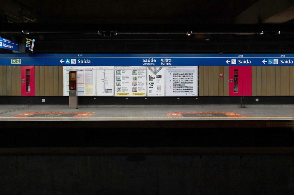 Estação Saúde-Ultrafarma, na Linha Azul do Metrô de São Paulo — Foto: Reprodução/Metrô de São Paulo