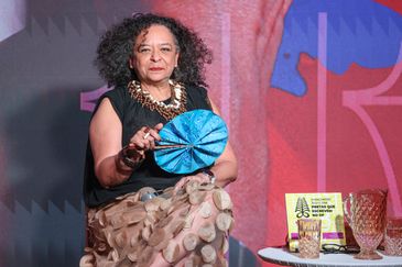 Brasília (DF), 04/07/2026 - Festival latinidades  - A escritora Ana Maria Gonçalves, durante entrevista para Agência Brasil durante o VI encontro julho das pretas que escrevem no DF.  Foto: Valter Campanato/Agência Brasil