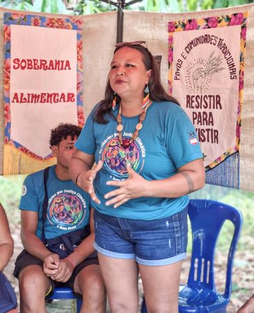 Fase/Divulgação Brasília (DF), 09/07/2026 - Daniela Araújo implantou sistema agroflorestal na comunidade Pirocaba. Mulheres da Amazônia se unem para fazer frente às mudanças do clima. Foto: Fase/Divulgação