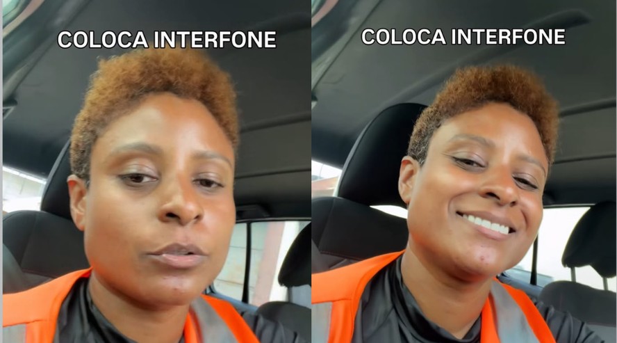 Camila Otoni, entregadora de compras on-line, compartilha dica para clientes que reclamam de seus 'gritos'