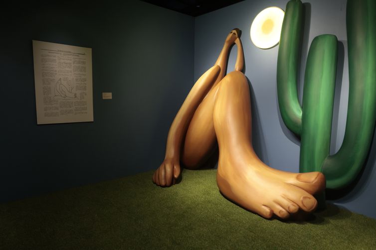 Paulo Pinto/Agencia Brasil São Paulo (SP), 14/08/2026 - Exposição que celebra 140 anos do nascimento de Tarsila do Amaral.Com cerca de 40 obras projetadas em 360 graus, “O Brasil de Tarsila” inaugura o Nubank Arte Lab, novo espaço de arte imersiva no Conjunto Nacional em São Paulo. Fotos: Paulo Pinto/Agencia Brasil