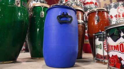 Músico transforma sucata em instrumentos e fatura R$ 20 mil por mês