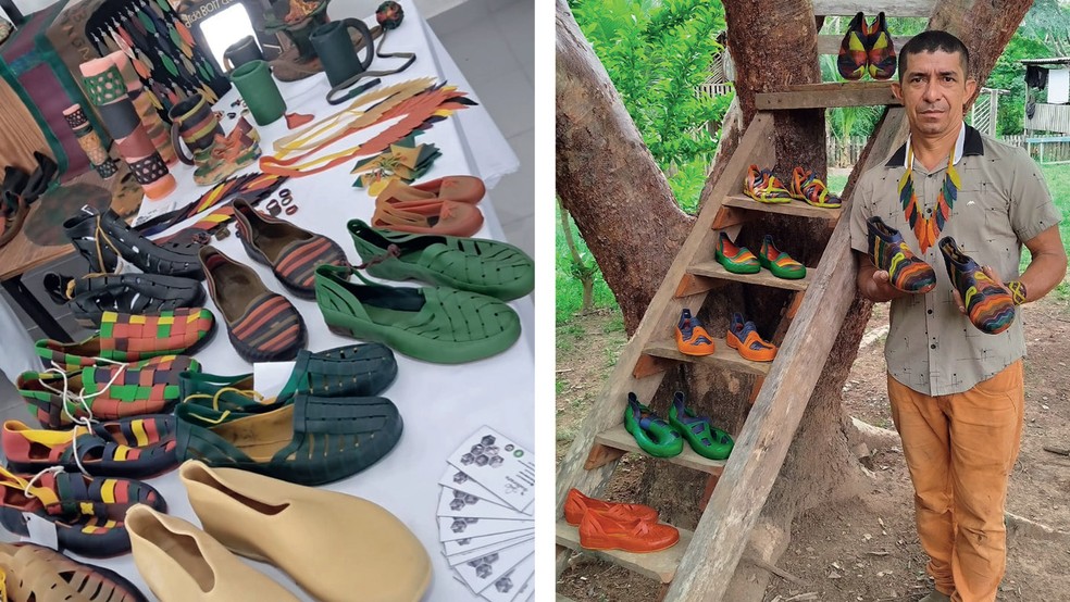 VALOR DA MATA - José Rodrigues de Araújo, o Dr. da Borracha, transforma látex em calçados e biojoias e aposta também no turismo ecológico — Foto: Divulgação