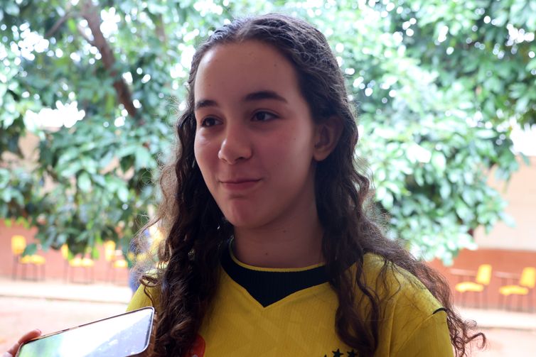 Valter Campanato/Agência Brasil Brasília (DF), 25/10/2026 - Maria Teresa em dia de votação das Eleições 2026, na Escola Paulo Freire. Foto: Valter Campanato/Agência Brasil