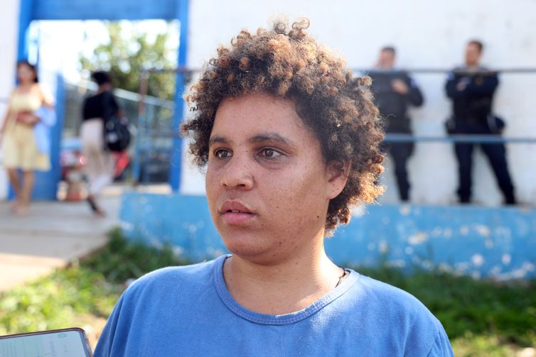 Valter Campanato/Agência Brasil Brasília (DF), 25/10/2026 - Poliana Leite em dia de votação das Eleições 2026, na Escola Classe 01 do Varjão. Foto: Valter Campanato/Agência Brasil